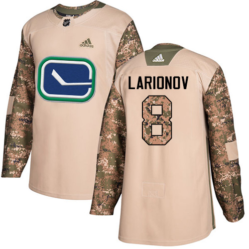 Adidas Canucks #8 Igor Larionov Camo Authentic Veterans Day Stitched NHL Jersey